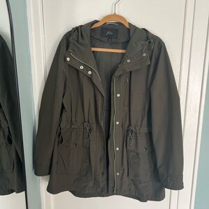 JCREW Women’s Hooded Rain Jacket